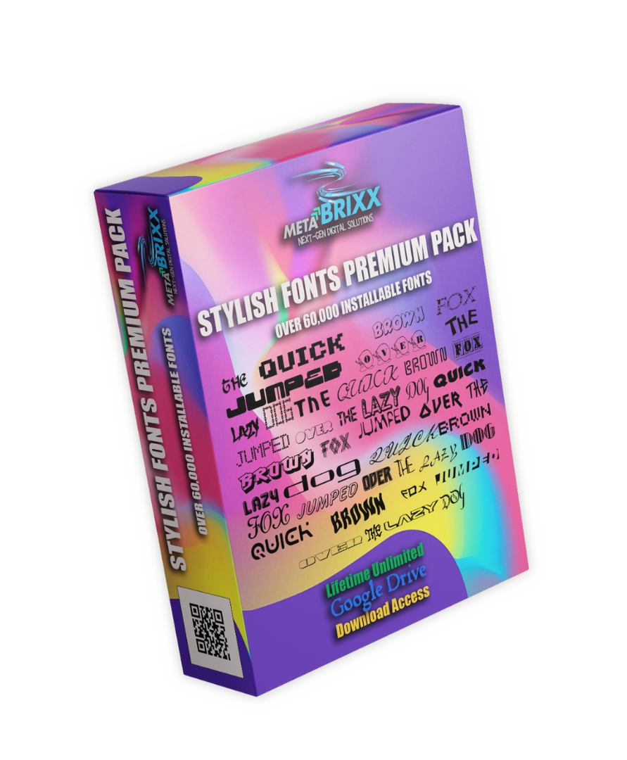 π
°οΈ STYLISH FONTS PREMIUM PACK